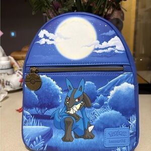 Loungefly Pokeman Lucario Mini Backpack RARE FIND
